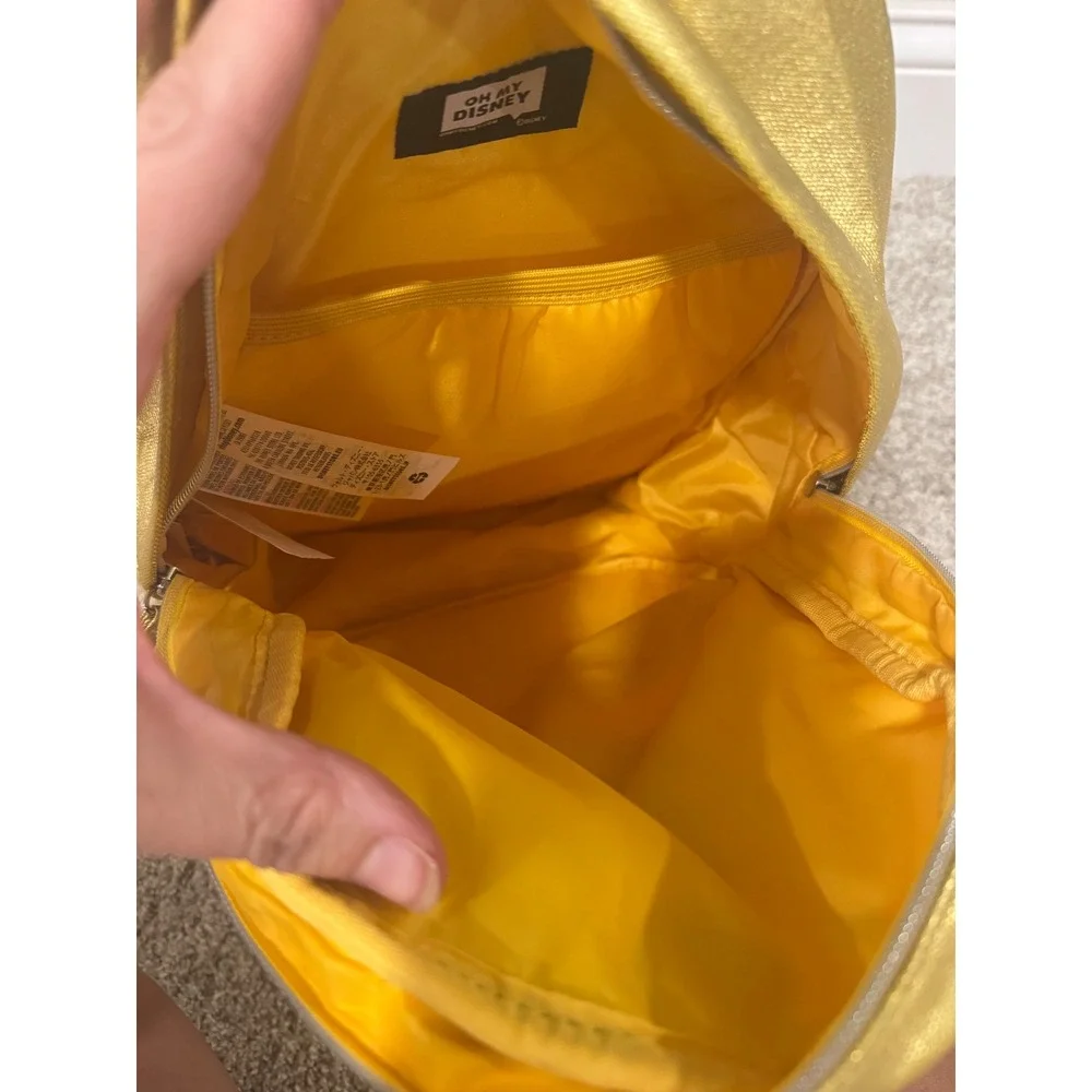 Disney Backpack Hercules Meg Metallic Gold One Size Kids Unisex